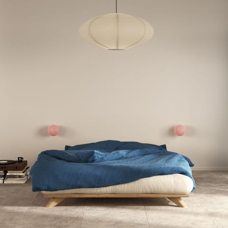 Lit double Senza / Pour matelas 140 x 200 cm - KARUP DESIGN