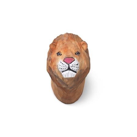 Patère Animal bois multicolore / Lion - sculpté main - Ferm Living