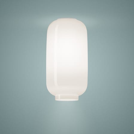 Plafonnier Chouchin Bianco n°2 verre blanc / Ø 22 x H 43 cm - Foscarini