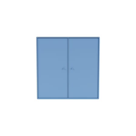 Portaoggetti da parete Cover Cabinet legno blu / L 69,6 x P 30 x H 69,6 cm - 2 supporti - MONTANA