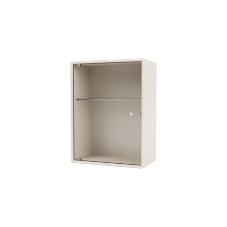 Armoire murale salle de bains Ripple bois blanc / L 35,4 x P 20 x H 46,8 cm - Verre ondulé - MONTANA