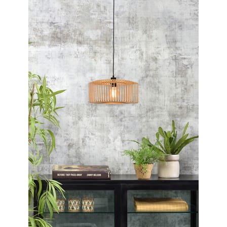 Sospensione Bromo Small legno naturale / Bambù - Ø 40 cm - GOOD&MOJO