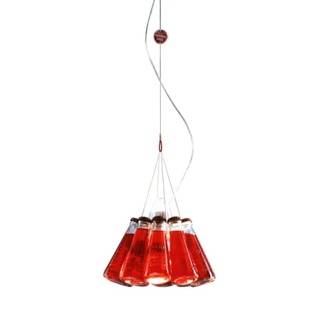 Suspension Campari Light verre rouge / Ø 23 cm - RAFFAELE CELENTANO, 2002 - Ingo Maurer