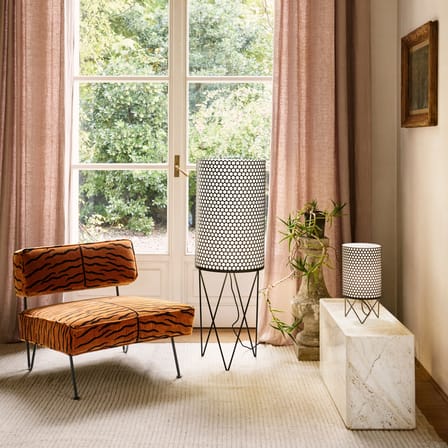 Table d'appoint Pietra pierre blanc / 30 x 80 x H 40 cm - Travertin - Gubi