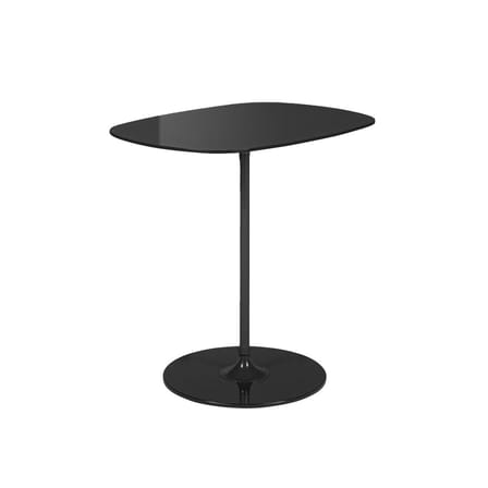 Table d'appoint Thierry verre noir / 33 x 50 x H 50 cm - Verre - Kartell