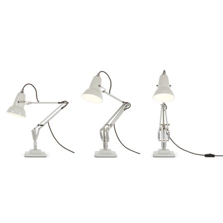 Original 1227 Mini Table lamp metal white 2 articulated arms - H max 50 cm - Anglepoise