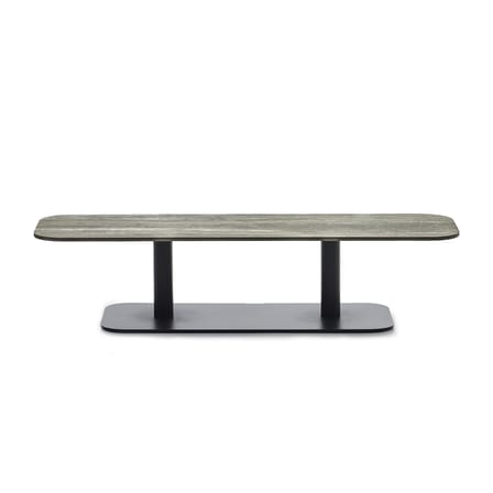 Tavolino Kodo ceramica beige / 129 x 45 cm - Ceramica - Vincent Sheppard