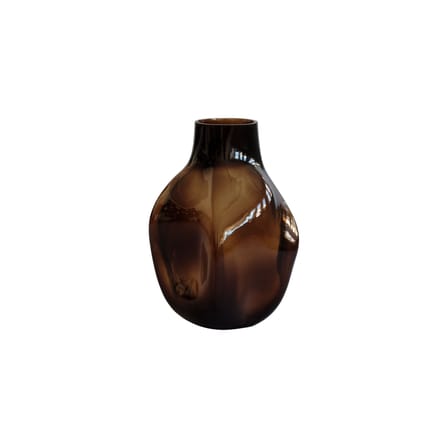 Vase Bakku Medio verre marron / Ø 22 x H 30 cm - 101 COPENHAGEN