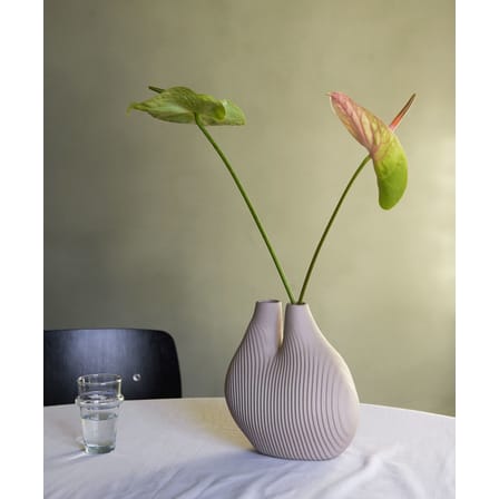 W&S - Chamber Vase ceramic beige white / Porcelain - Hay