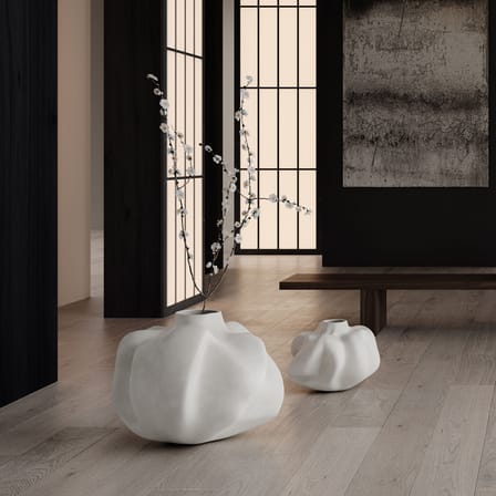 Vase Wabi Big céramique blanc / 55 x 55 x H 48 cm - 101 COPENHAGEN