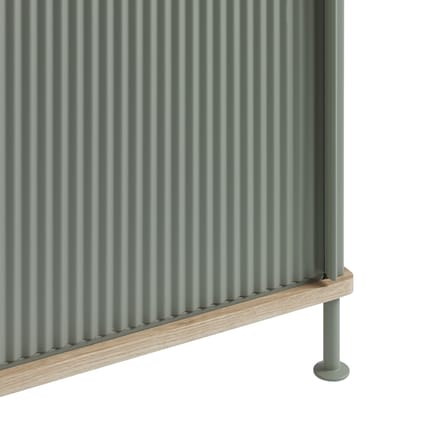 Anrichte Enfold metall grün / B 124 x T 45 x H 63 cm - Muuto