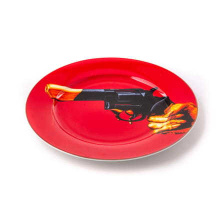 Assiette Toiletpaper - Revolver céramique multicolore / Ø 27 cm - Seletti