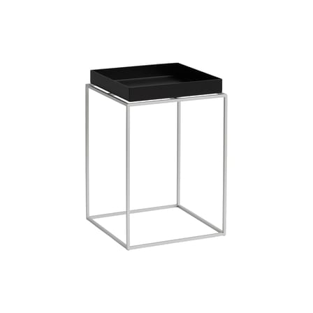 Beistelltisch Tray Small Silicon High metall schwarz / 30 x 30 x H 44 cm - Hay