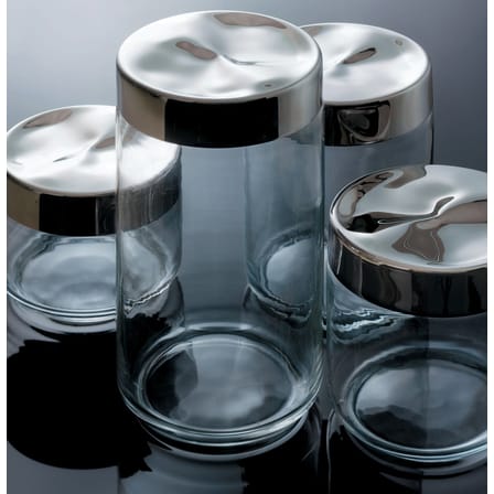 Bocal hermétique Julieta métal verre transparent 150 cl - Alessi