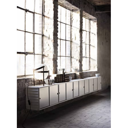 Caisson / 2 portes coulissantes - L 78 x P 20 x H 37 cm - String Furniture
