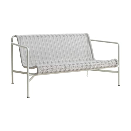 Canapé de jardin 2 places Palissade Cord Lounge gris / L 139 cm - Corde tissu recyclé - Hay