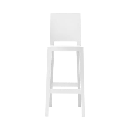 Chaise de bar One more please plastique blanc / H 75cm - Kartell