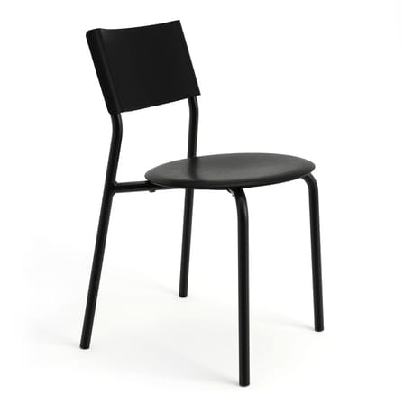 Chaise empilable SSDr plastique noir / Plastique recyclé - TIPTOE