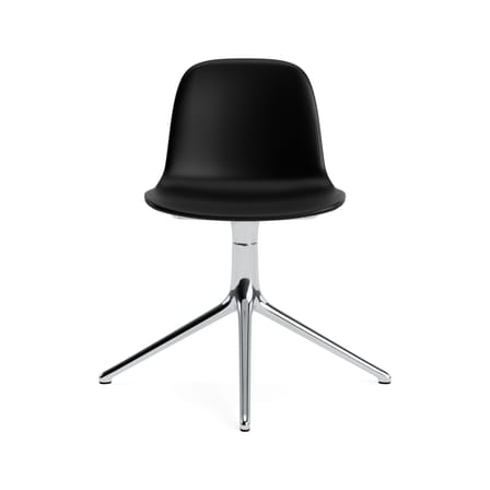 Chaise pivotante Form cuir noir / Rembourrage intégral - Normann Copenhagen