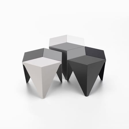 Prismatic 3 Coffee table metal grey / Isamu Noguchi, 1957 / 41 x 41 x H 37.5 cm - Vitra