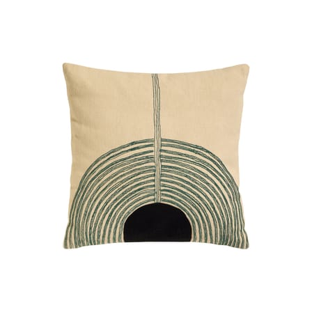 Cuscino Mirage tessuto blu / 42 x 42 cm - Ricamato a mano - Maison Sarah Lavoine