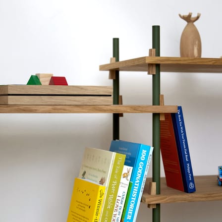Étagère Shelving System – s.65.3.B bois naturel / L 239 x H 65 x Prof. 35 cm - MOEBE