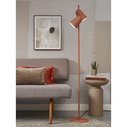 Lampadaire Salamanca métal orange / 2 spots orientables - It's about Romi