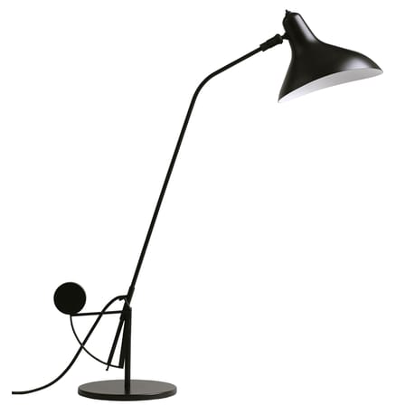 Lampe de table Mantis BS3 métal noir / Schottlander - H 84 cm - Réédition 1951 - DCW éditions