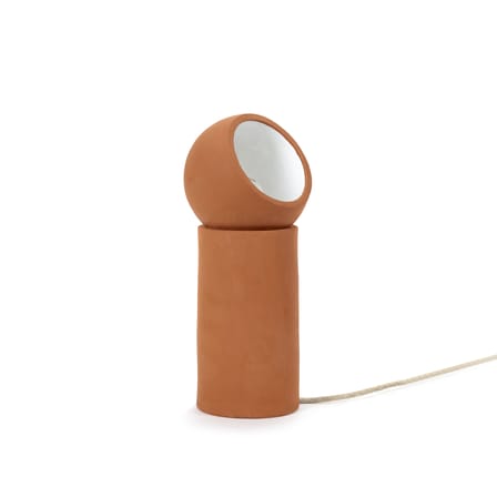 Lampe de table Terra Medium céramique rouge orange / Ø 16,5 x H 39 cm - Terracotta / Spot orientable - Serax