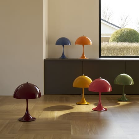 Lampe sans fil rechargeable Panthella 250 plastique vert / LED -  Ø 25 cm - Louis Poulsen