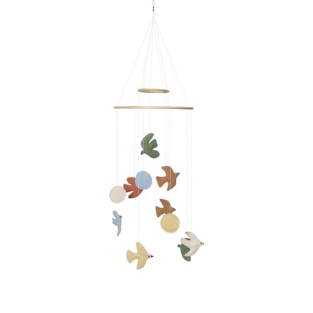 Mobile bébé Swif Bird tissu multicolore - Ferm Living