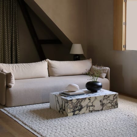 Sofa Offset textil grau / 3-Sitzer - L 228 cm - Audo Copenhagen
