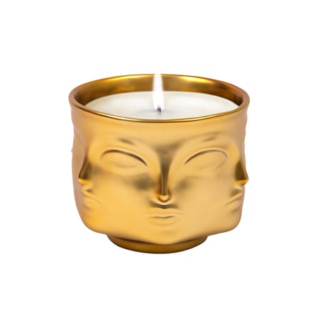 Parfumierte Kerze Gilded Muse keramik weiß gold / Porzellan - Duftnote rosa Pfeffer - Jonathan Adler