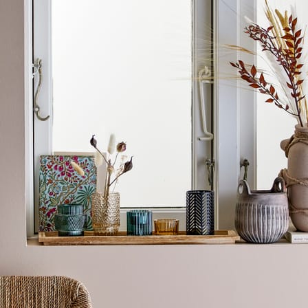 Photophore En Porcelaine Et Dentelle Bloomingville – Blanc, Forme Vase, Style Moderne