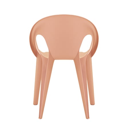 Poltrona impilabile Bell materiale plastico arancione / By Konstantin Grcic / Polipropilene riciclato - Eco-concepito - Magis
