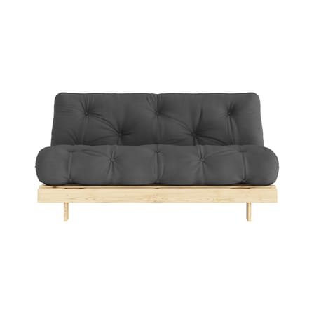 Schlafcouch Roots holz grau / B 160 cm - 3 Positionen / Struktur Pinie Klare Kiefer - KARUP