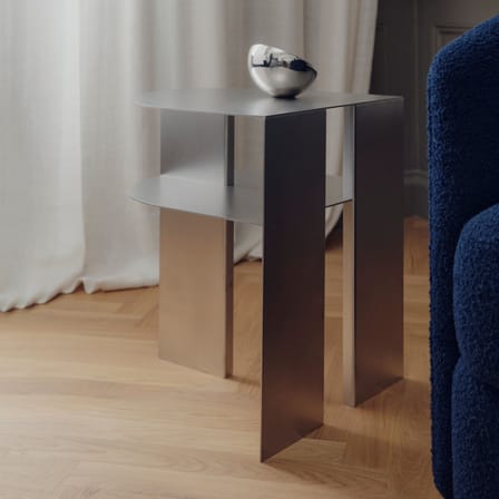 Table d'appoint Rand métal / 40 x 40 x H 48,4 cm - NEW WORKS