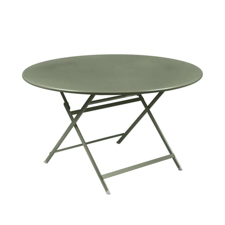 Table pliante Caractère métal vert / Ø 128 cm / 7 personnes - Fermob