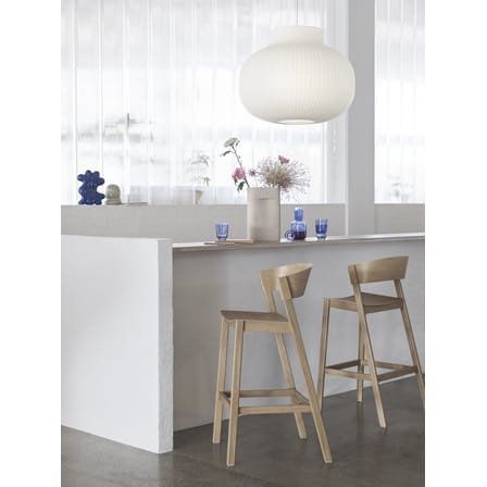 Tabouret de bar Cover bois noir / 75 cm - Muuto