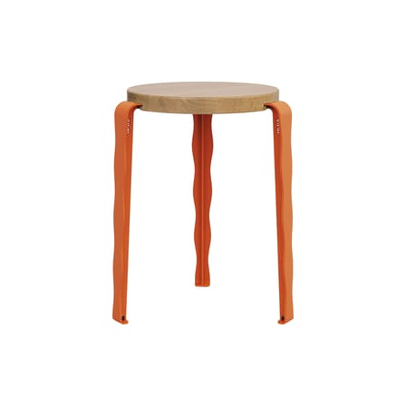 Tabouret empilable Lou Vague by Uchronia / Chêne - TIPTOE