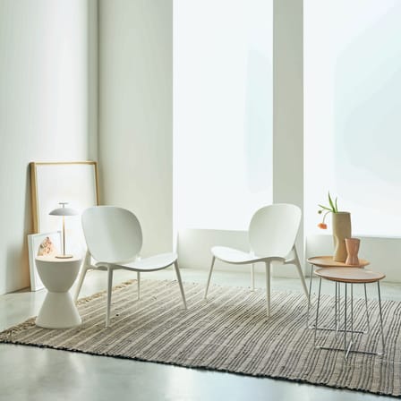 Tabouret Prince AHA plastique blanc / Philippe Starck, 1996 - Kartell