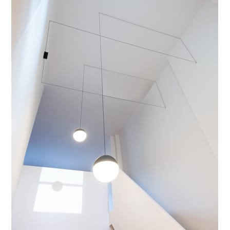 Accessoire  métal noir / Rosace pour branchement mur & plafond - Pour suspension String Light - Flos