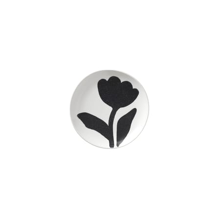 Assiette à mignardises Flora céramique noir / Ø 15 cm - BROSTE COPENHAGEN