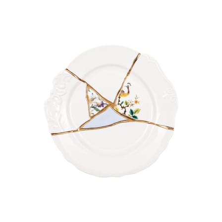 Plaque de papier toilette Seletti émail 10 pouces vert cassé