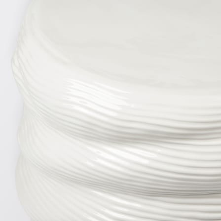 Beistelltisch Earthernware keramik weiß / Ø 44 x H 42 cm - BROSTE COPENHAGEN
