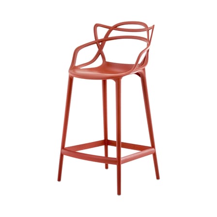 Chaise de bar Masters orange / Philippe Starck, 2013 - H 65 cm - Kartell