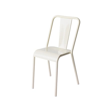 Chaise empilable T37 métal blanc / Réédition 1937 - Tolix