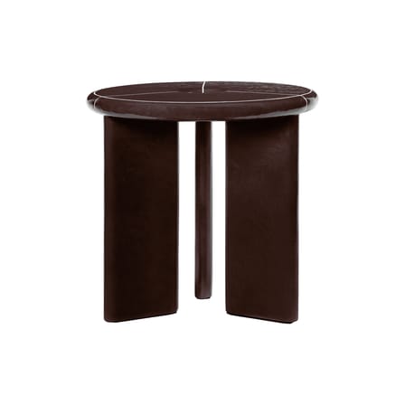 Deya End table stone brown / Ø 47 - Enamelled Concrete - Ferm Living