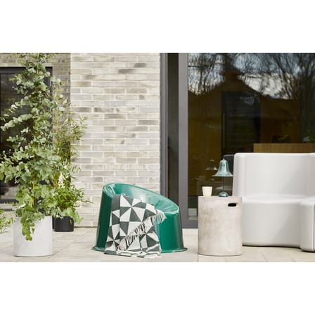 Fauteuil bas Panto Pop plastique vert / Verner Panton (1969) - Verpan