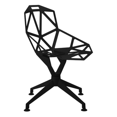 Fauteuil pivotant Chair One 4Star métal noir - Magis
